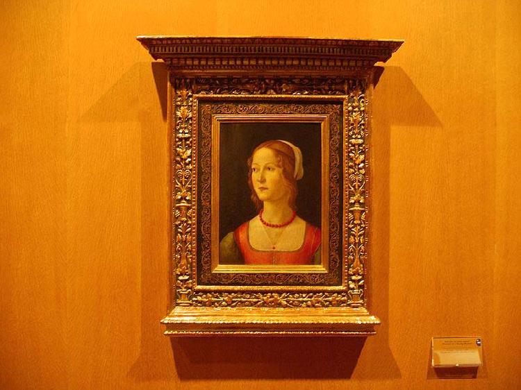 Domenico Ghirlandaio Portrait of a Young Woman France oil painting art